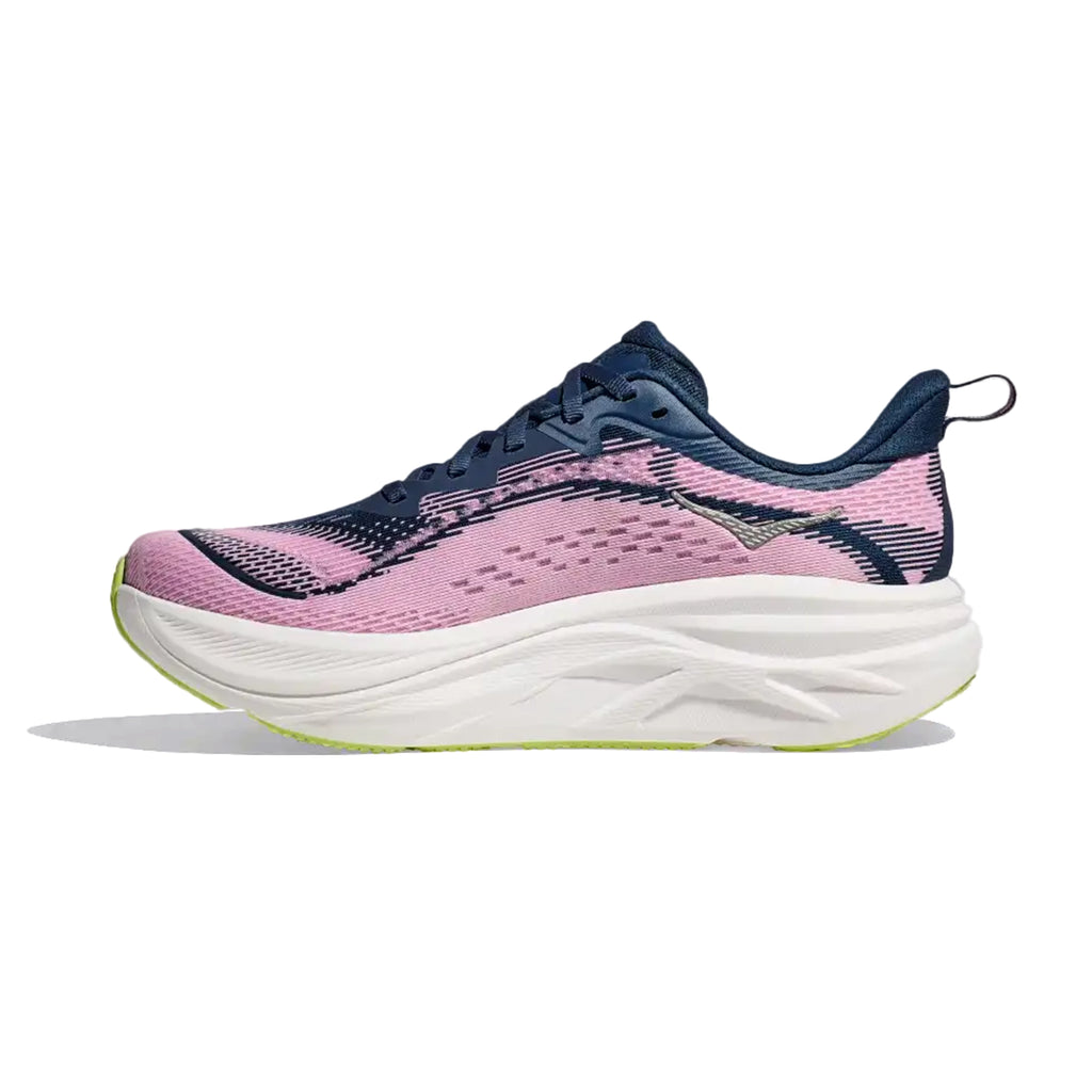 HOKA WOMEN'S RUNNING SHOES SKY FLOW MIDNIGHT / PINK TWILIGHT - Sole Therapy