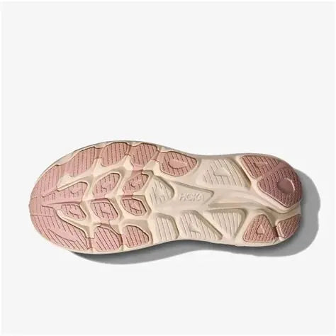HOKA WOMENS CLIFTON 10 ROAD RUNNINGALABASTER / ROSE GOLD - Sole Therapy