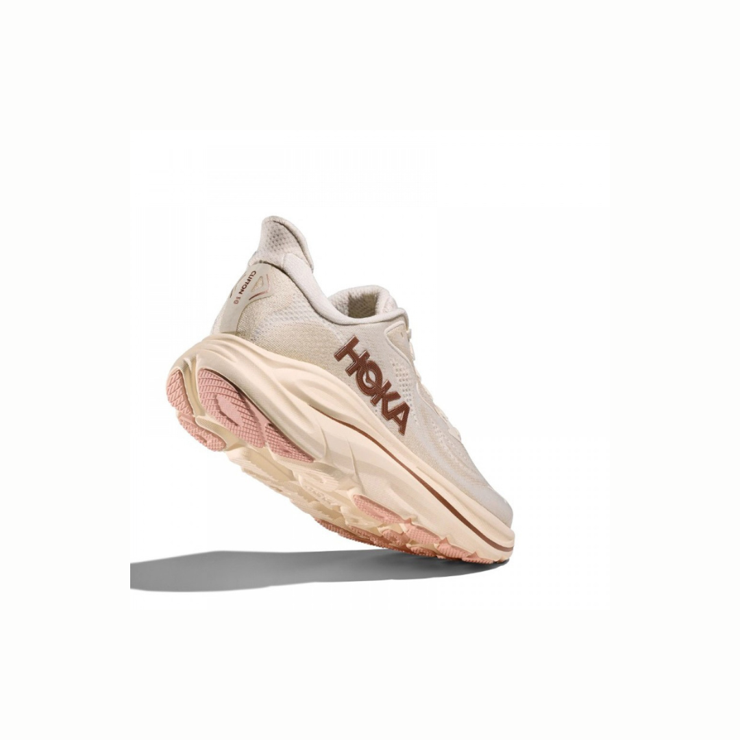 HOKA WOMENS CLIFTON 10 ROAD RUNNINGALABASTER / ROSE GOLD - Sole Therapy