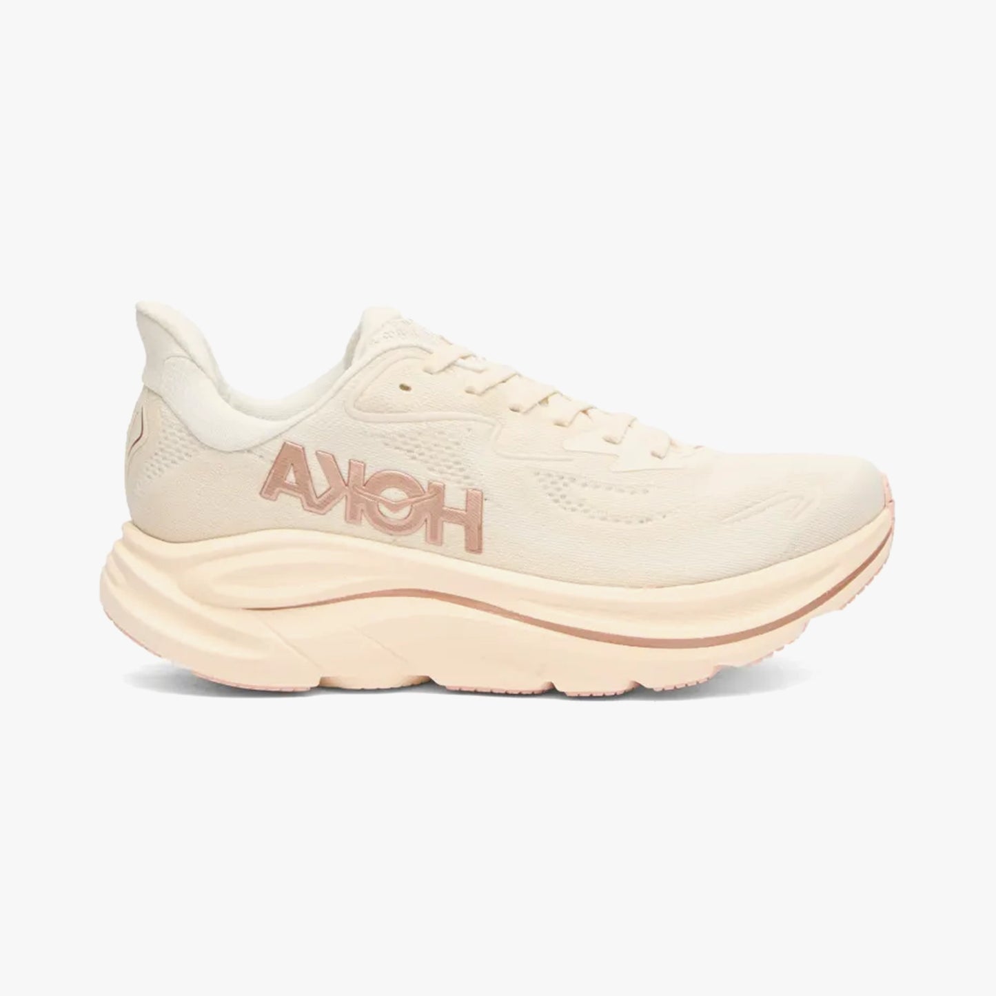 HOKA WOMENS CLIFTON 10 ROAD RUNNINGALABASTER / ROSE GOLD - Sole Therapy
