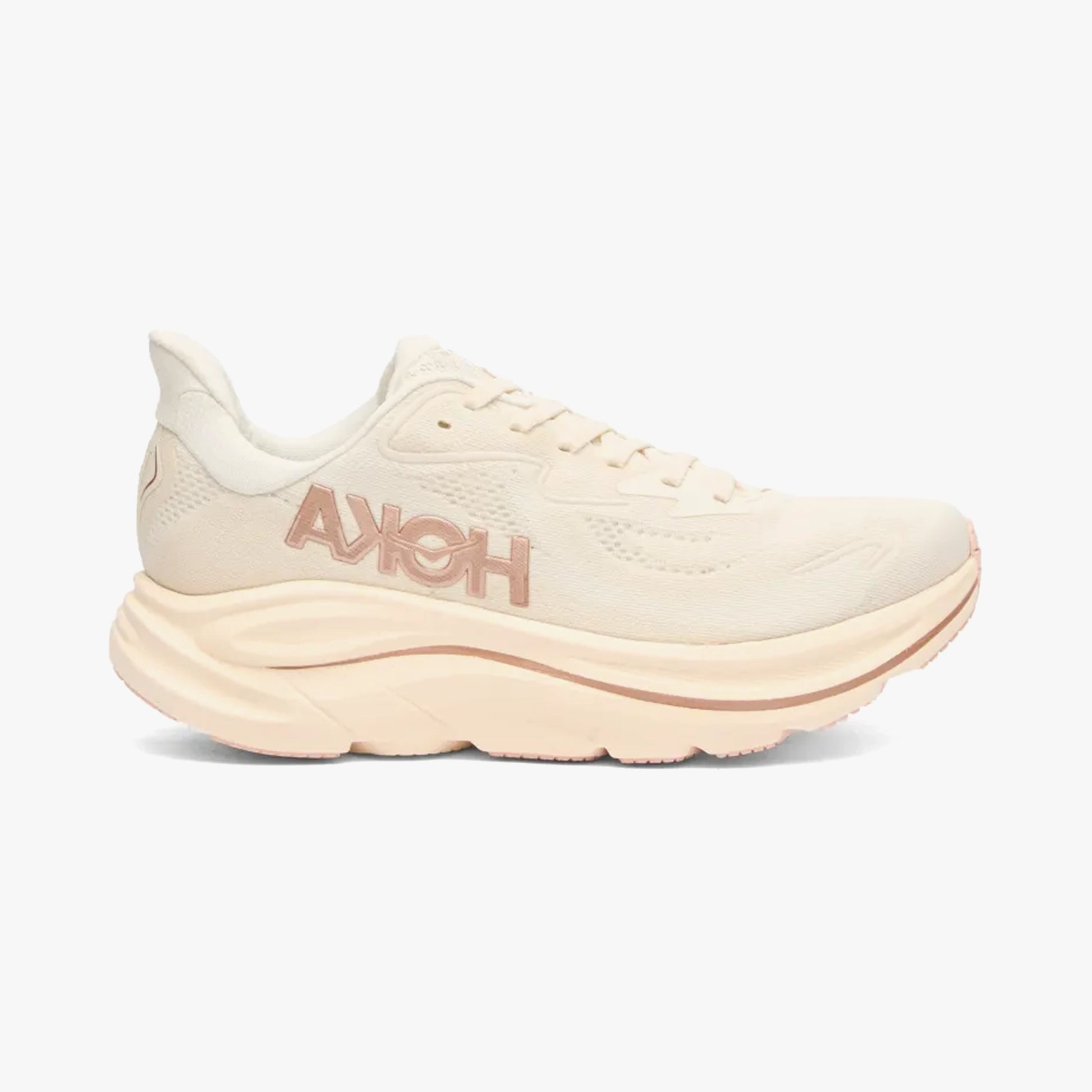 HOKA WOMENS CLIFTON 10 ROAD RUNNINGALABASTER / ROSE GOLD - Sole Therapy