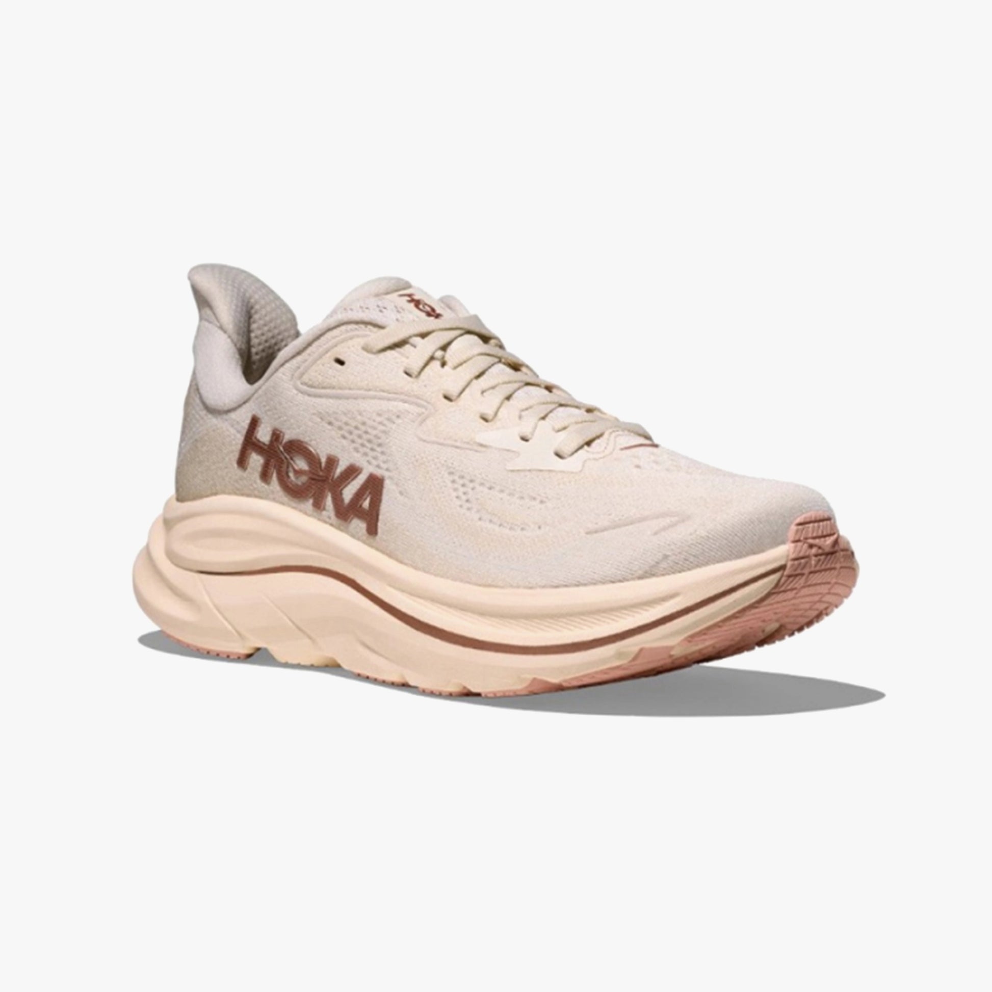 HOKA WOMENS CLIFTON 10 ROAD RUNNINGALABASTER / ROSE GOLD - Sole Therapy
