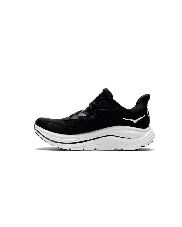 HOKA WOMENS CLIFTON 10 ROAD RUNNINGBLACK / WHITE - Sole Therapy