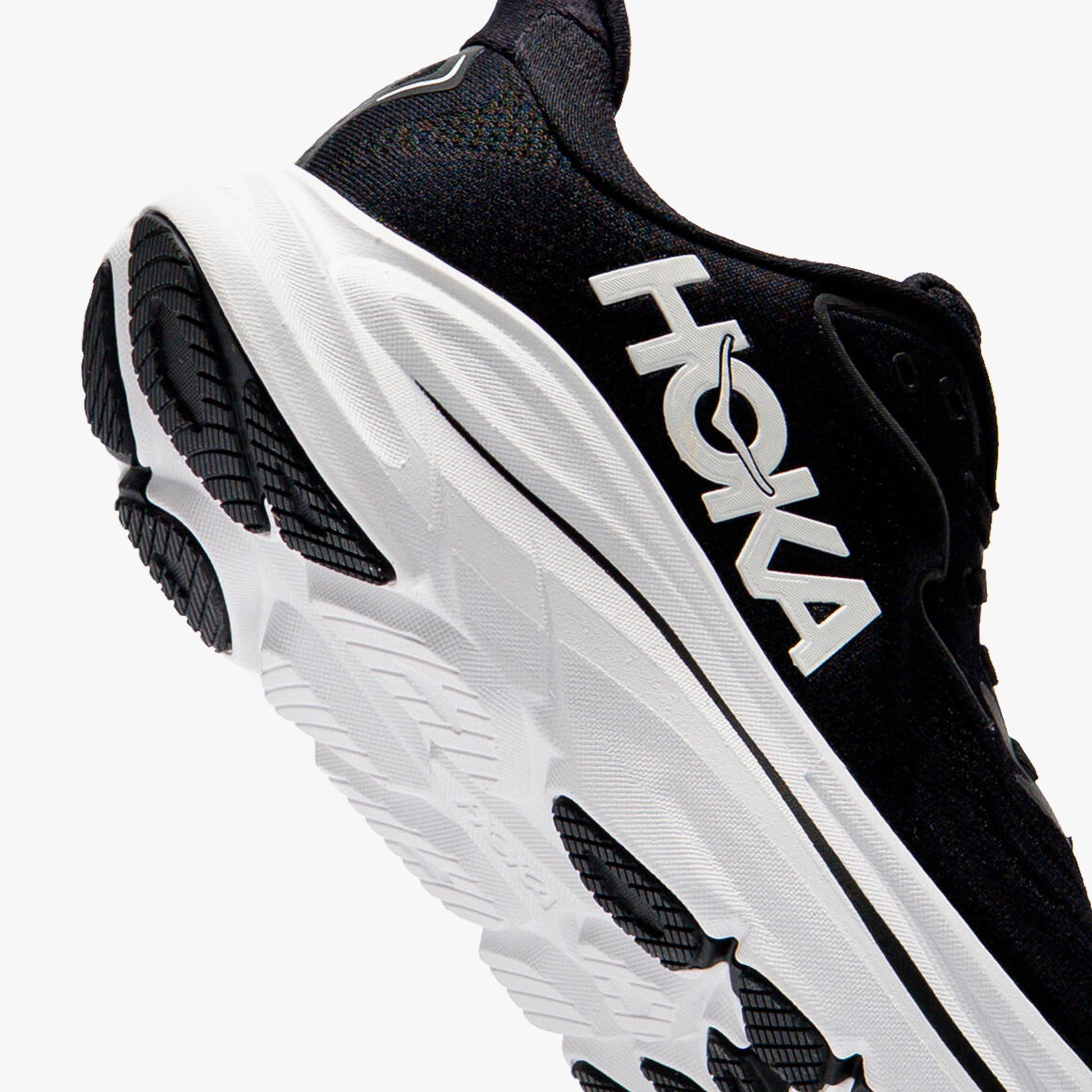 HOKA WOMENS CLIFTON 10 ROAD RUNNINGBLACK / WHITE - Sole Therapy