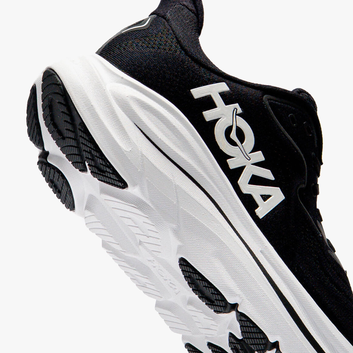 HOKA WOMENS CLIFTON 10 ROAD RUNNINGBLACK / WHITE - Sole Therapy