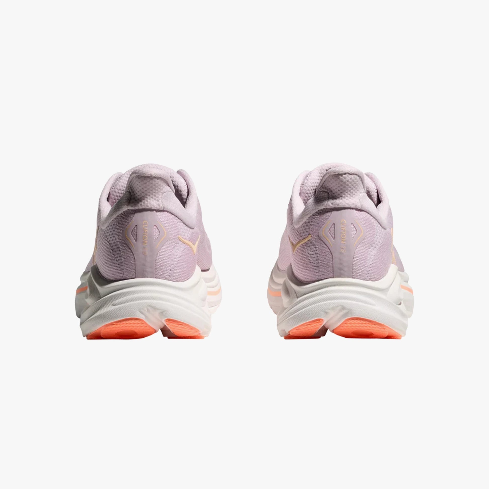 HOKA WOMENS CLIFTON 10 ROAD RUNNINGLILAC CREAM / TANGERINE GLOW - Sole Therapy
