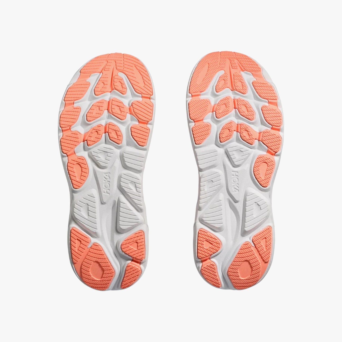 HOKA WOMENS CLIFTON 10 ROAD RUNNINGLILAC CREAM / TANGERINE GLOW - Sole Therapy