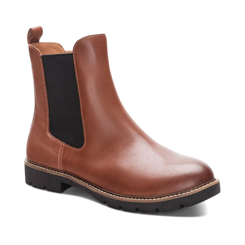 Hannah Women Arch Support Boots Cognac - Sole Therapy