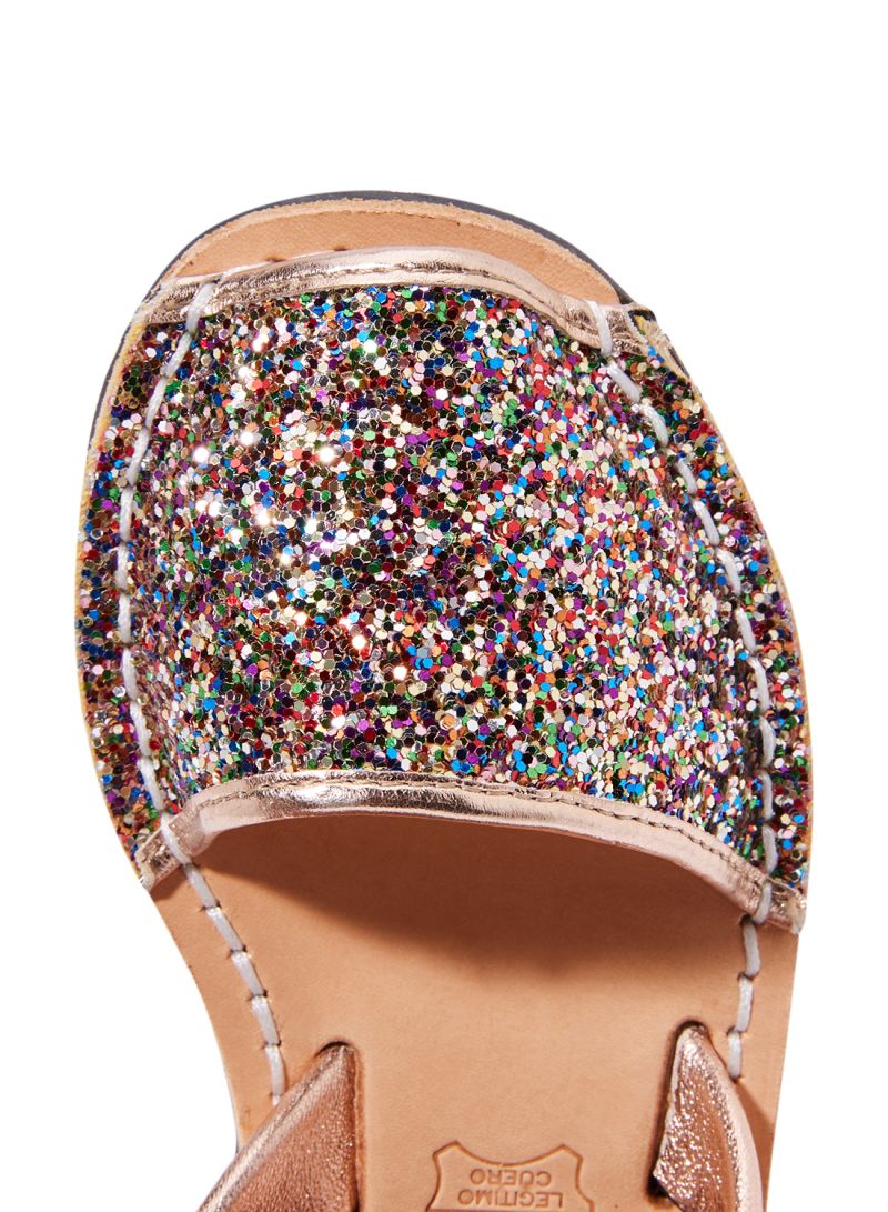 CASTELL IKER GLITTER KIDS SANDAL GLITTER MULTICOLOR