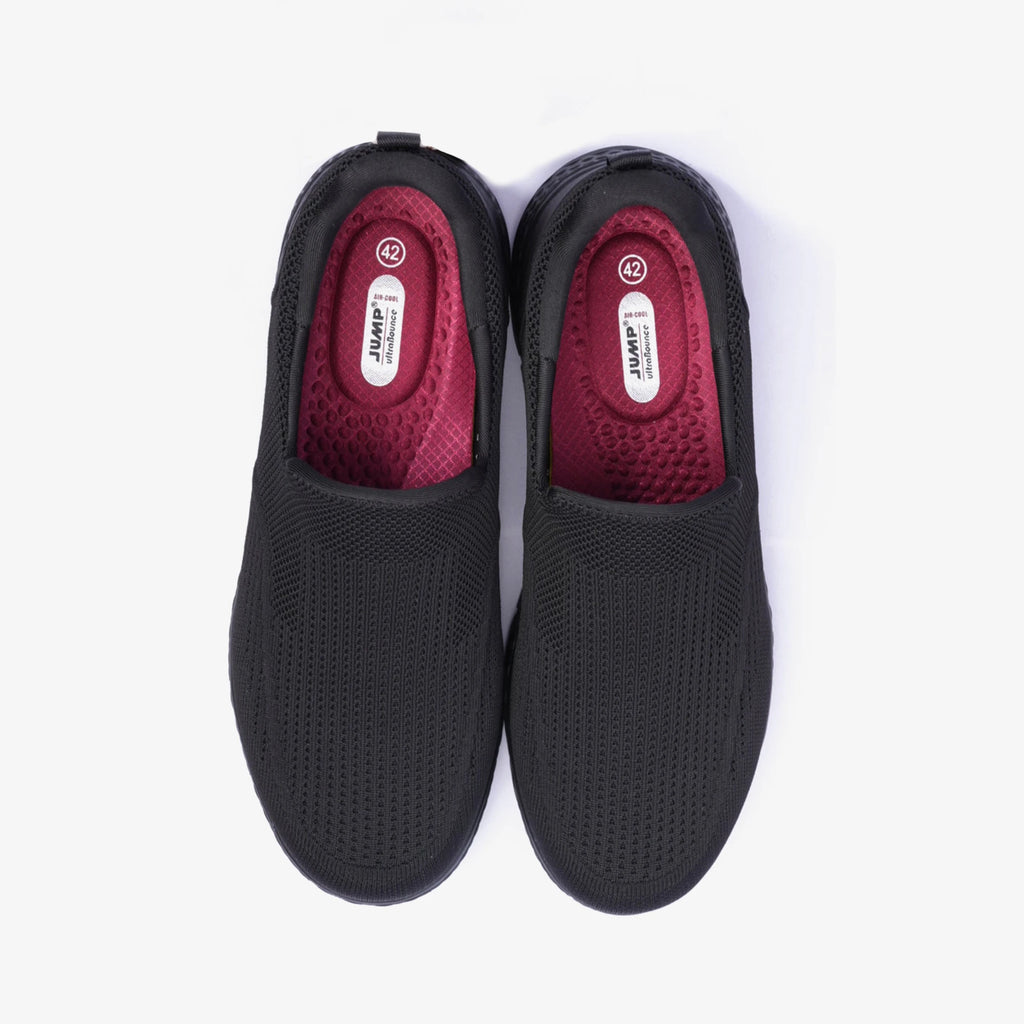 JUMP Ultra Bounce Men's Walking Shoes Black - Sole Therapy