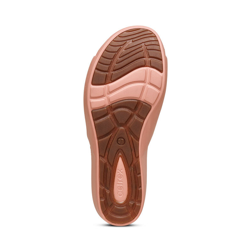 Jamie Orthotic Wedge Sandals Blush - Sole Therapy