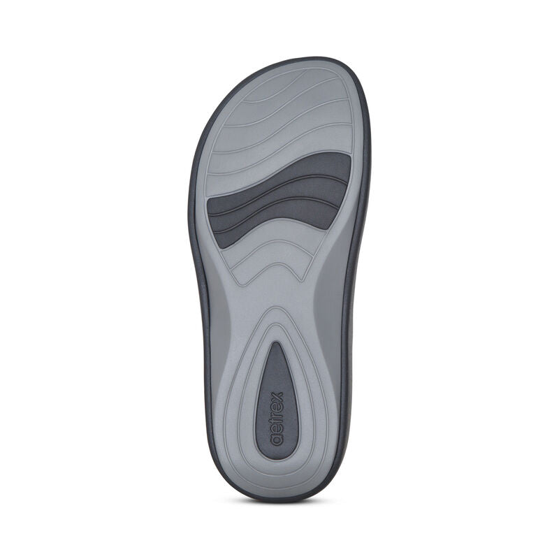 Janey Sport Women Slides Black - Sole Therapy