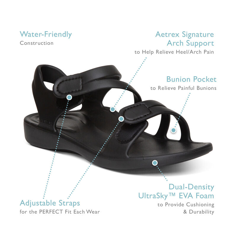 Jillian Sport Water Friendly Women Sandals Grey - Sole Therapy