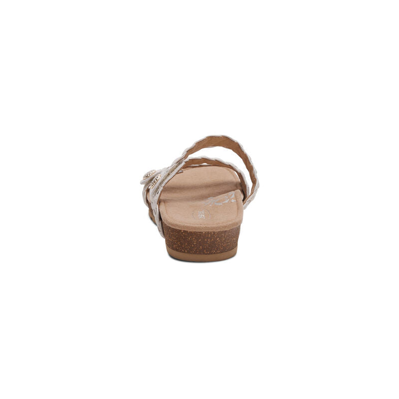 Josie Braided Slide Champagne - Sole Therapy