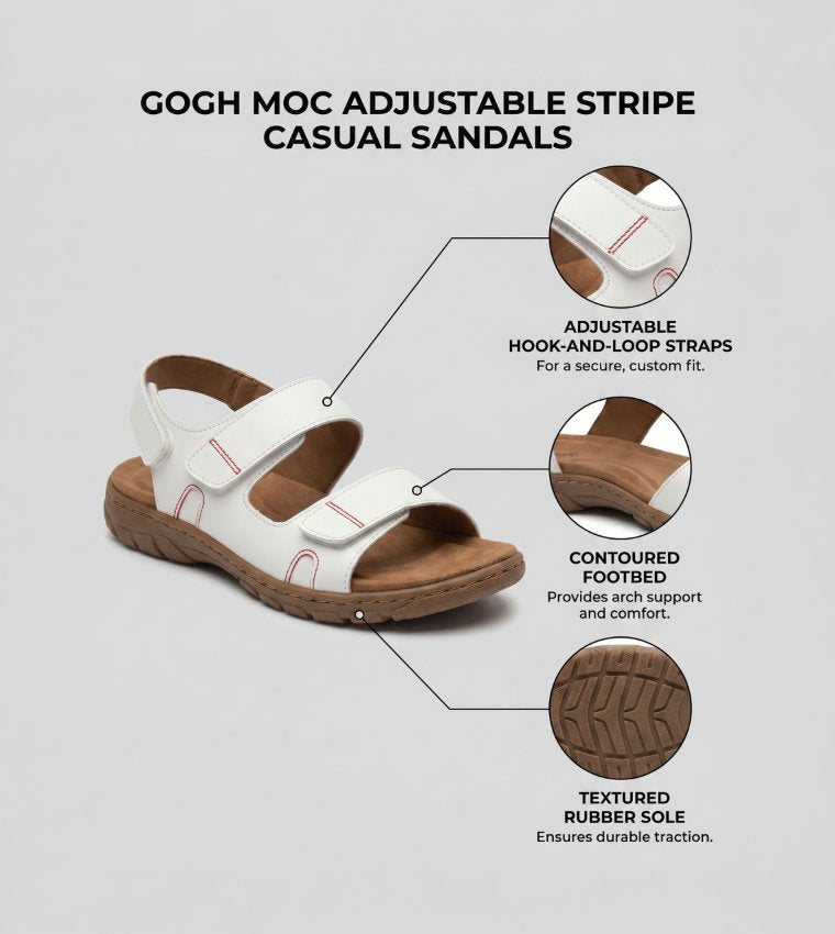 FITFLOP MENS GOGH MOC SLIDES SANDALS WHITE