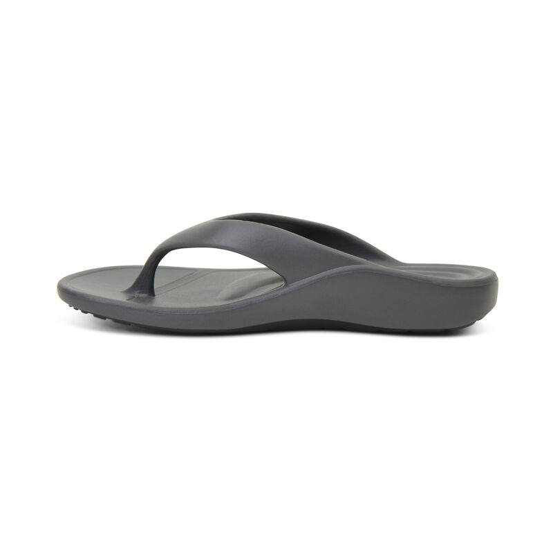 Aetrex Maui Orthotic Flips Men Charcoal