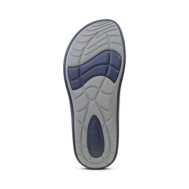 Aetrex Maui Orthotic Flips Men Navy