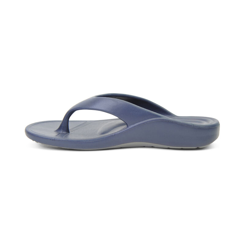 Aetrex Maui Orthotic Flips Men Navy