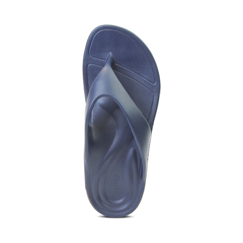 Aetrex Maui Orthotic Flips Men Navy