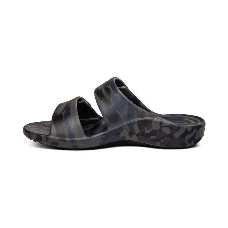 Aetrex Milos Orthotics Slides Men Navy Camo