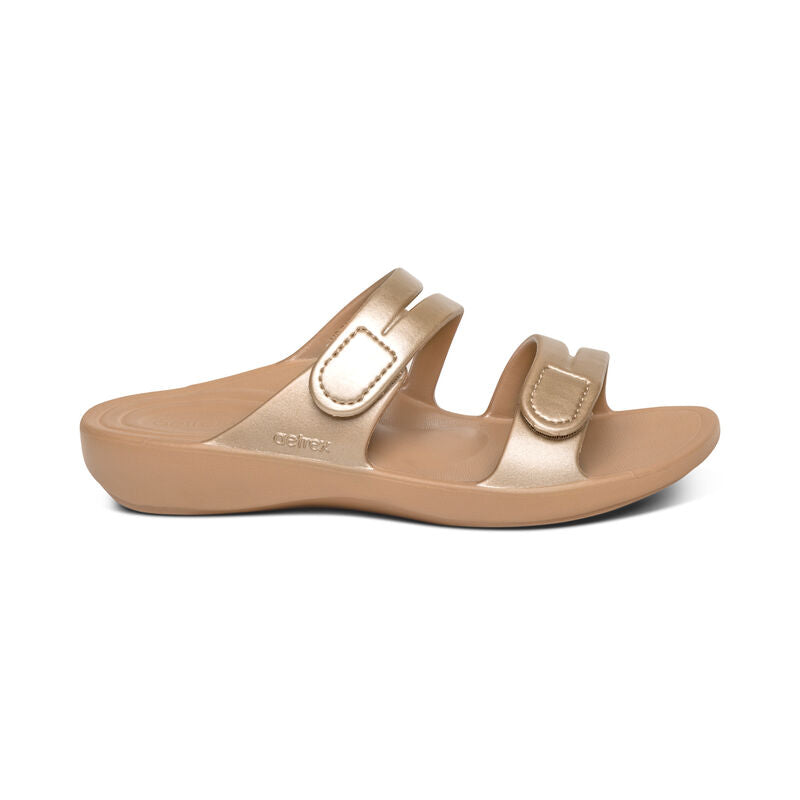 Janey Sport Slides Champagne