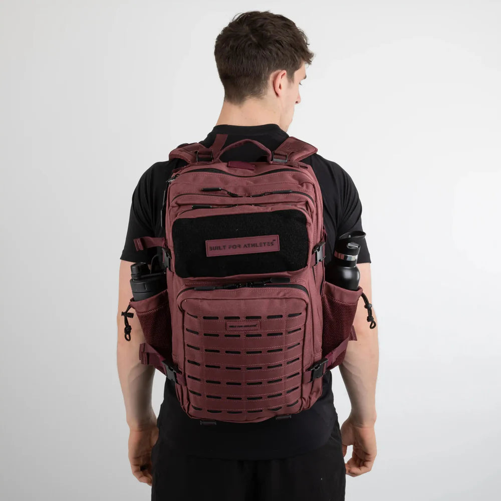 LARGE GYM BACKPACK BUILT FOR ATHLETES BURGUNDY - Sole Therapy