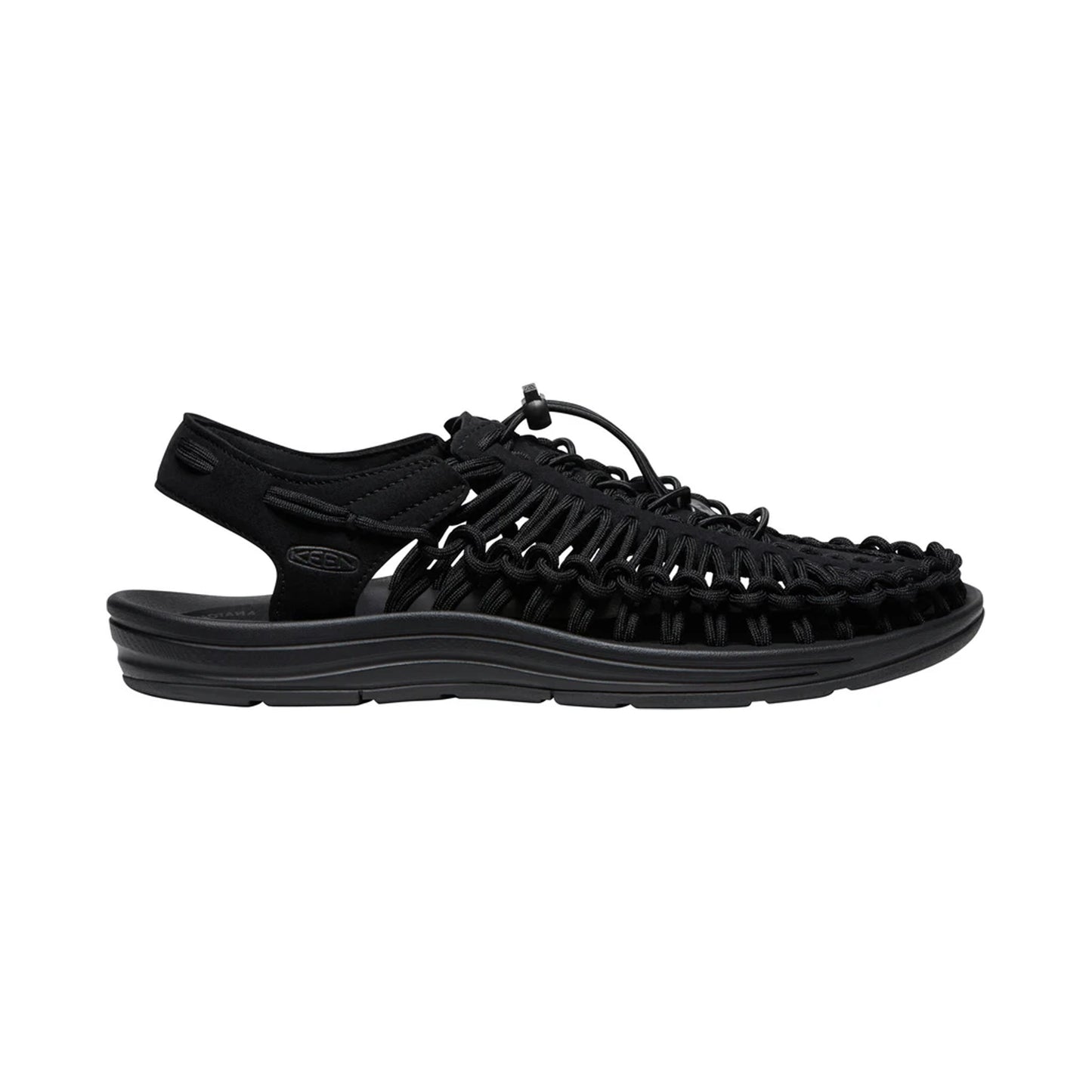 MEN UNEEK FLAT SANDALS BLACK/BLACK - Sole Therapy