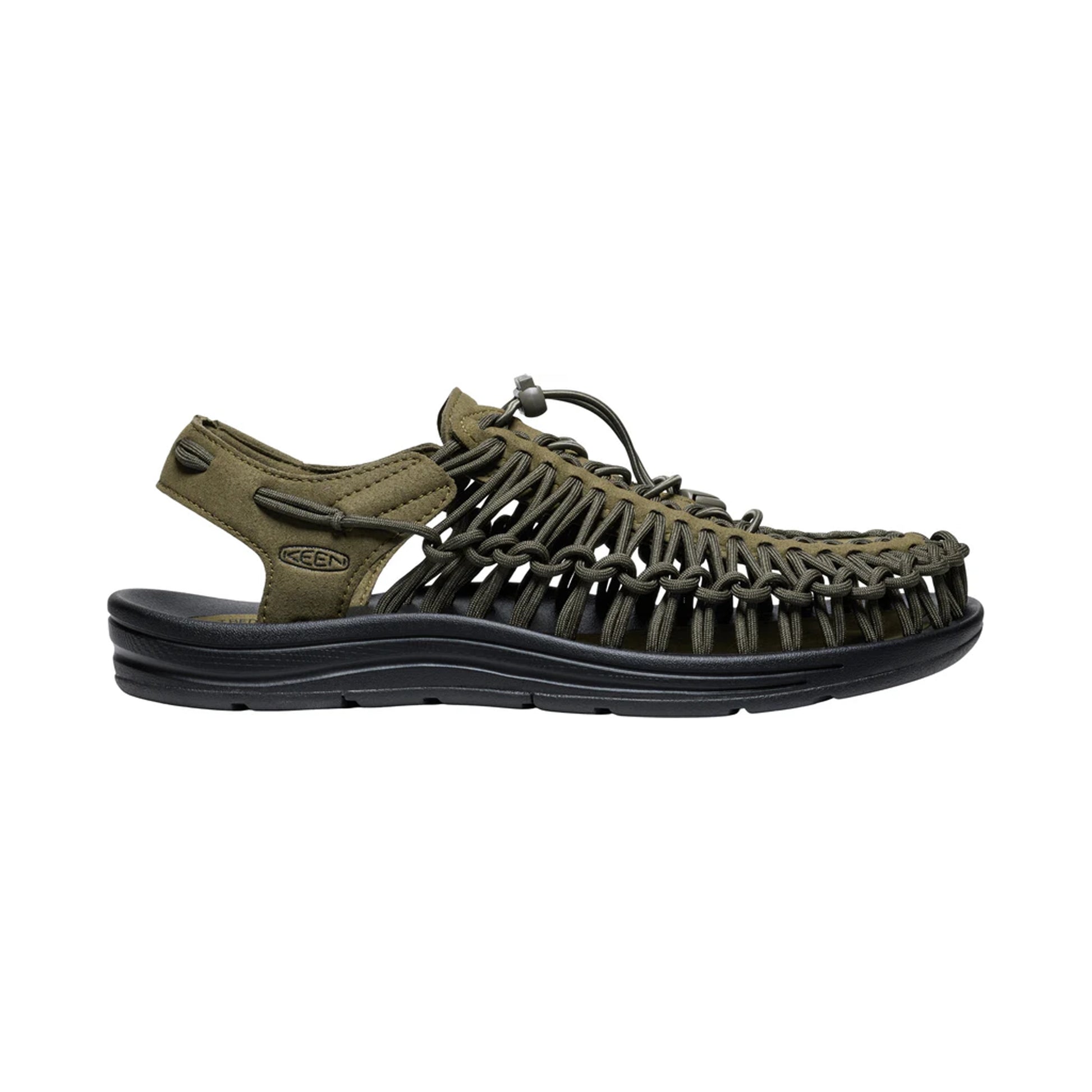 MEN UNEEK FLAT SANDALS OLIVE/BLACK - Sole Therapy