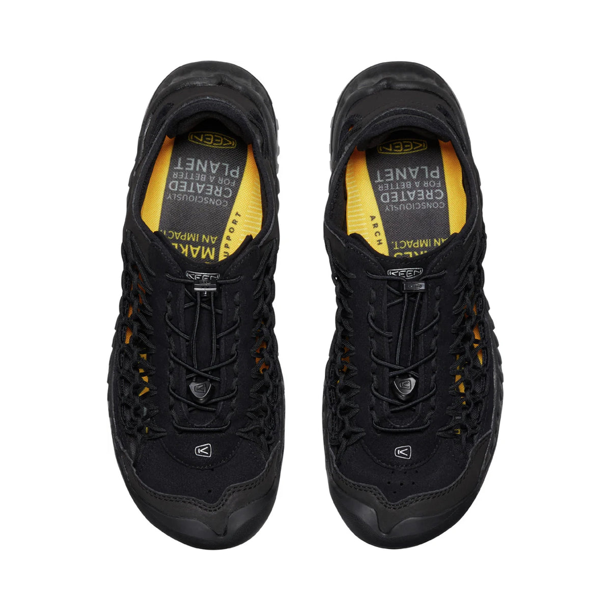 MEN UNEEK  NXIS SANDALS TRIPLE BLACK/BLACK - Sole Therapy