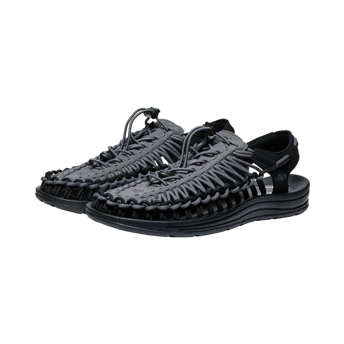MENS UNEEK FLAT SANDALS MAGNET/STEEL GREY - Sole Therapy
