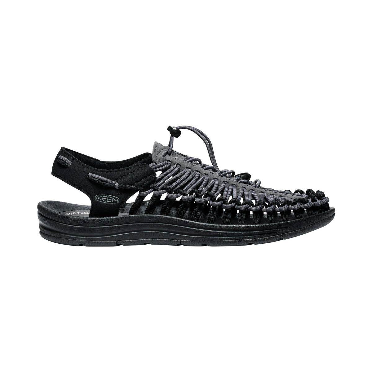 MENS UNEEK FLAT SANDALS MAGNET/STEEL GREY - Sole Therapy