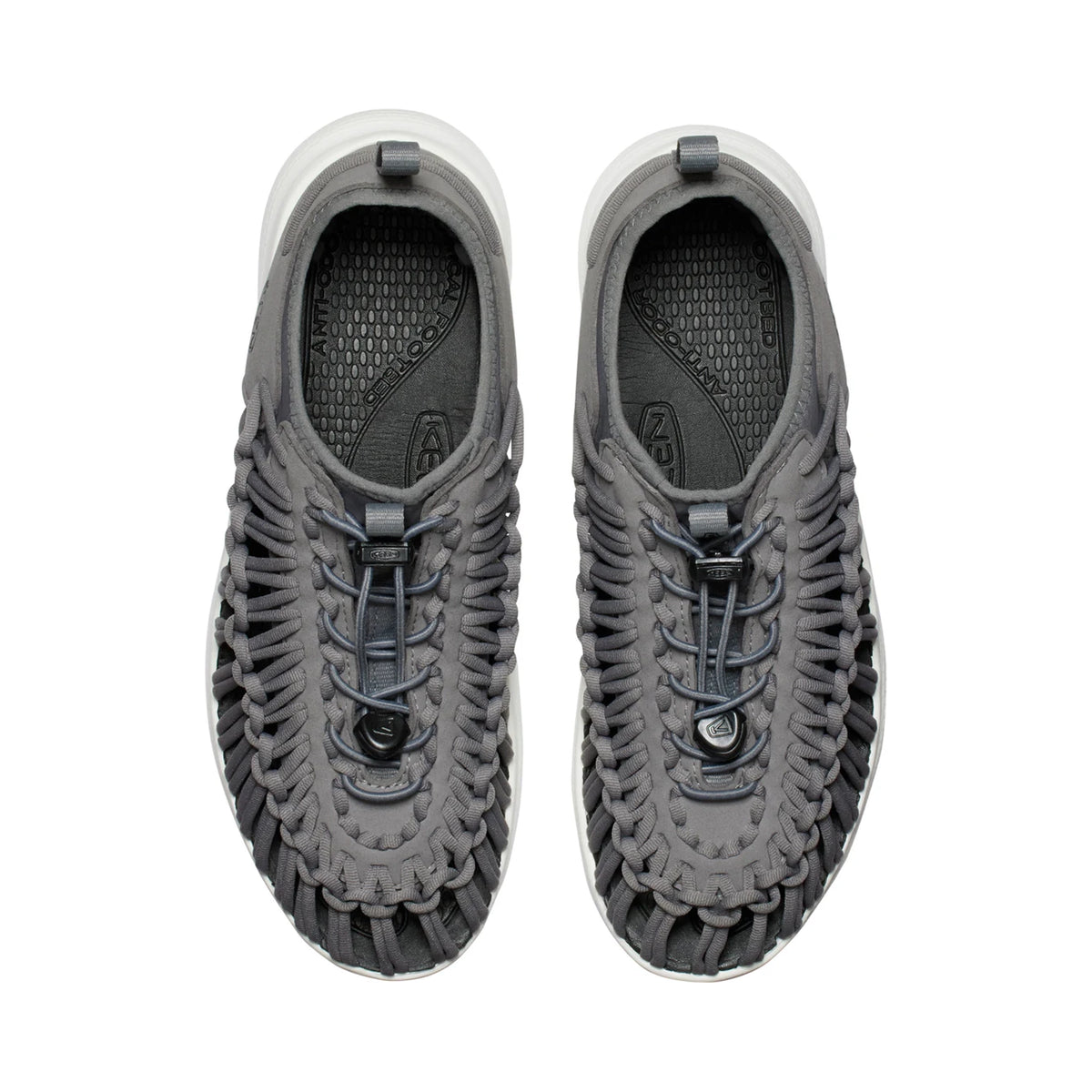 MENS UNEEK O3 FLAT SANDALS GREY/STAR WHITE - Sole Therapy
