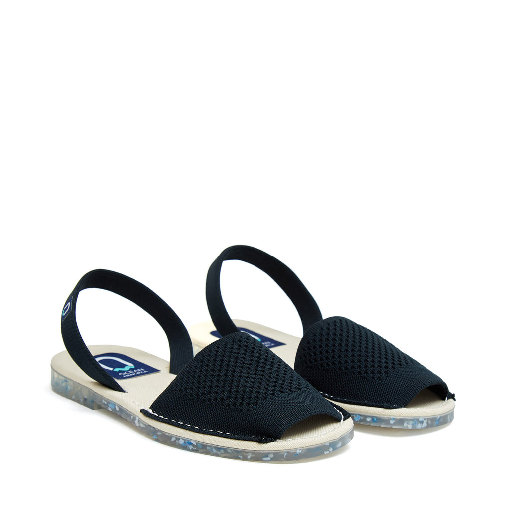 CASTELL CORAL OCEAN SEQUAL WOMENS SANDAL BLACK(Negre)