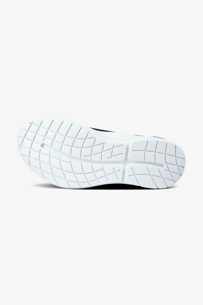 OOFOS MEN'S OOMG SPORT LOW SHOES - WHITE BLACK - Sole Therapy