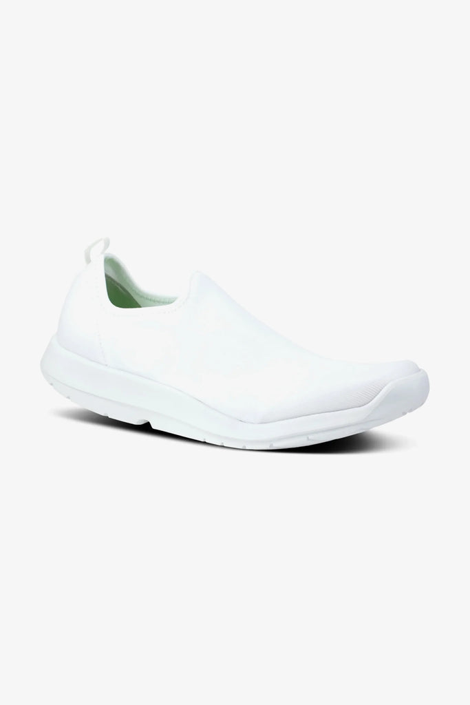 OOFOS MEN'S OOMG SPORT LOW SHOES - WHITE - Sole Therapy