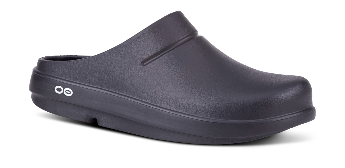 OOFOS UNISEX CLOG SLIDE SANDALS -BLACK - Sole Therapy