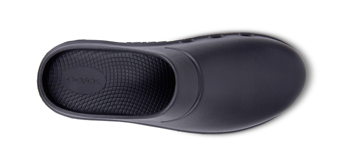OOFOS UNISEX CLOG SLIDE SANDALS -BLACK - Sole Therapy