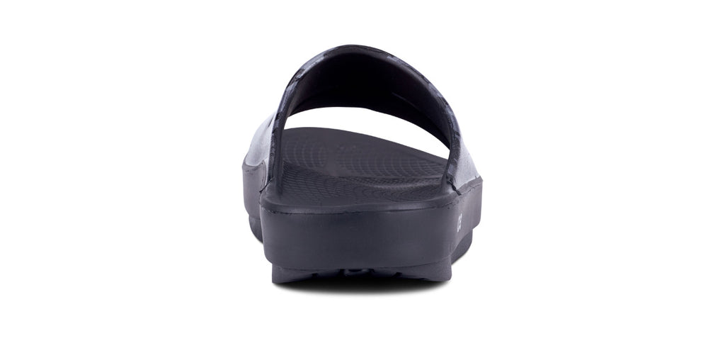 OOFOS UNISEX OOAHH LIMITED SLIDE SANDALS- BLACK - Sole Therapy