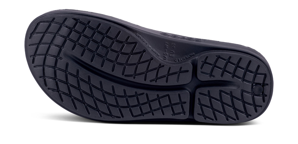 OOFOS UNISEX OOAHH LIMITED SLIDE SANDALS- BLACK - Sole Therapy