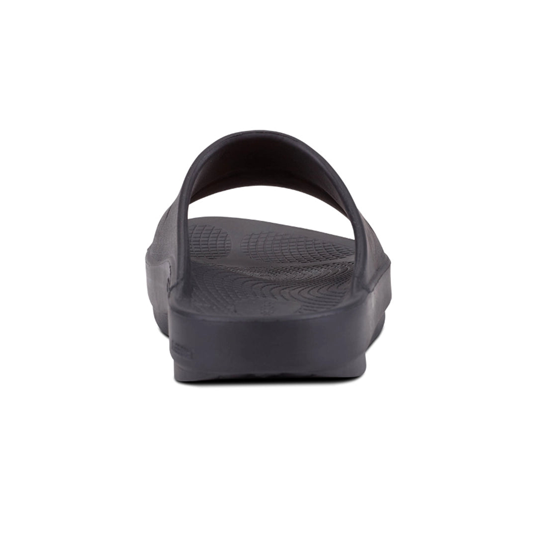OOFOS UNISEX OOAHH SPORTS FLEX SANDALS - MATTE BLACK - Sole Therapy