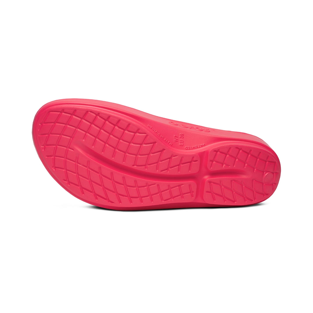 OOFOS UNISEX OOLALA THONG SPORTS SANDALS - NEON BERRY - Sole Therapy