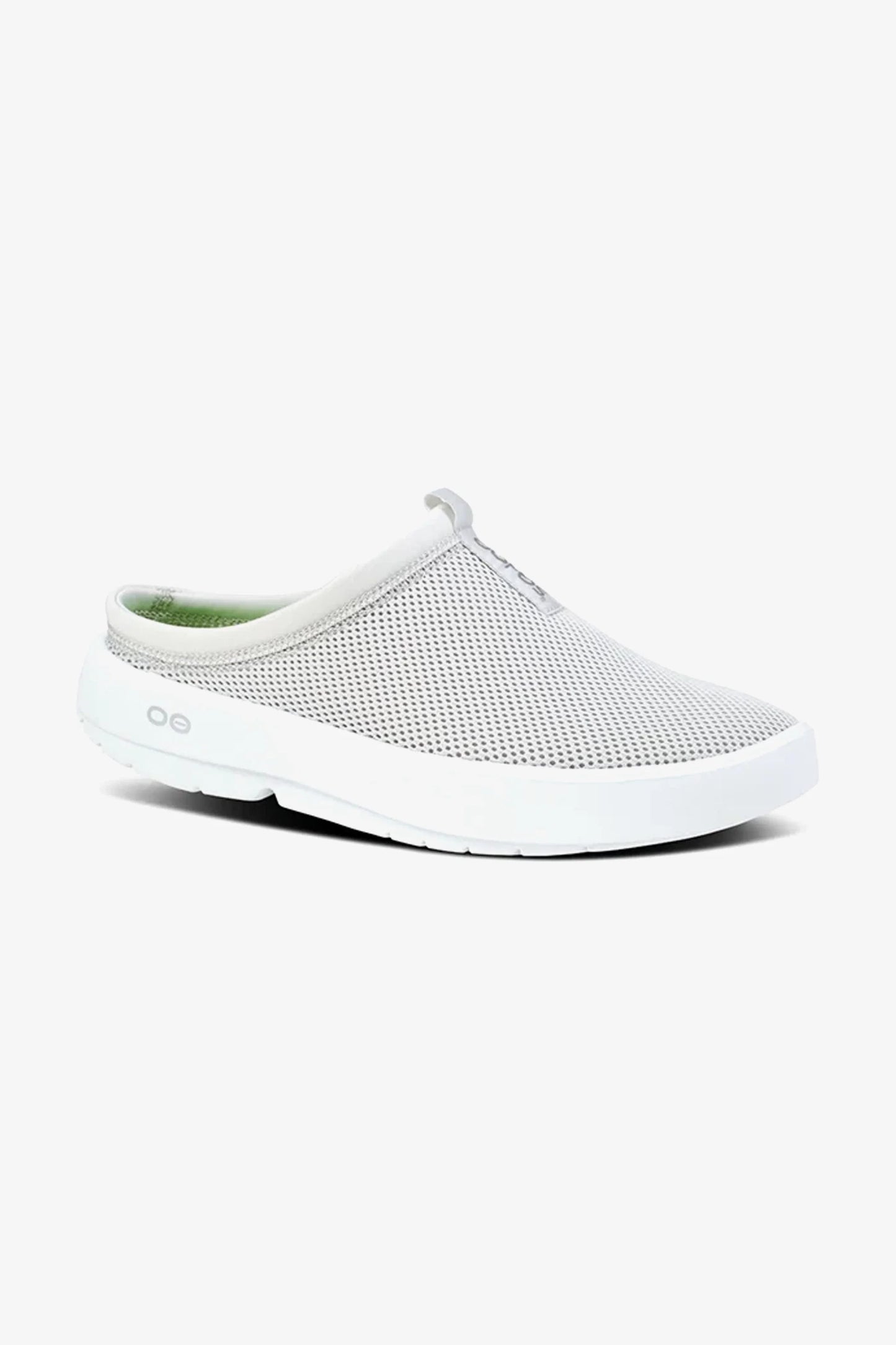 OOFOS WOMEN OOCOOZIE SPORT MULE - WHITE GREY - Sole Therapy