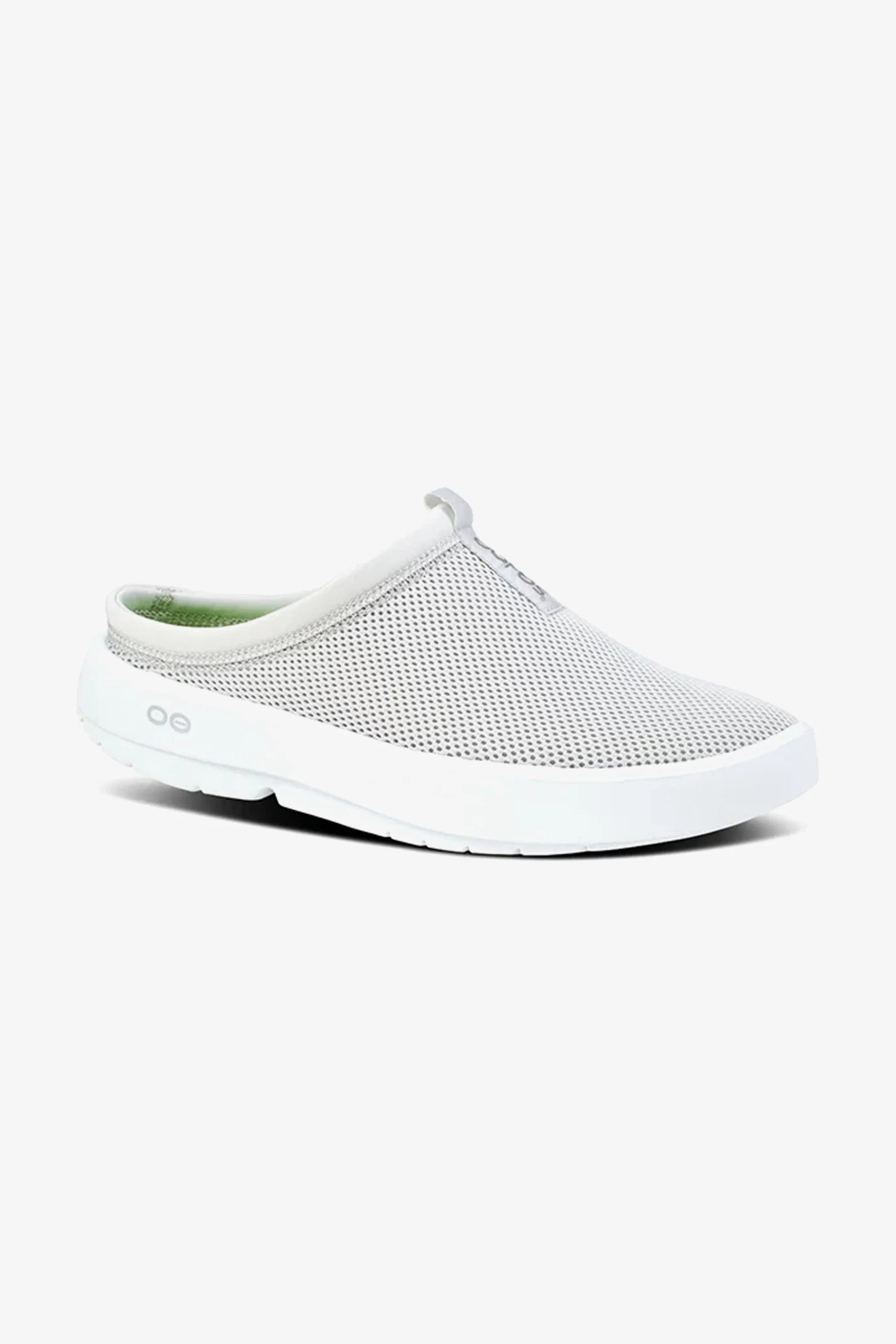 OOFOS WOMEN OOCOOZIE SPORT MULE - WHITE GREY - Sole Therapy