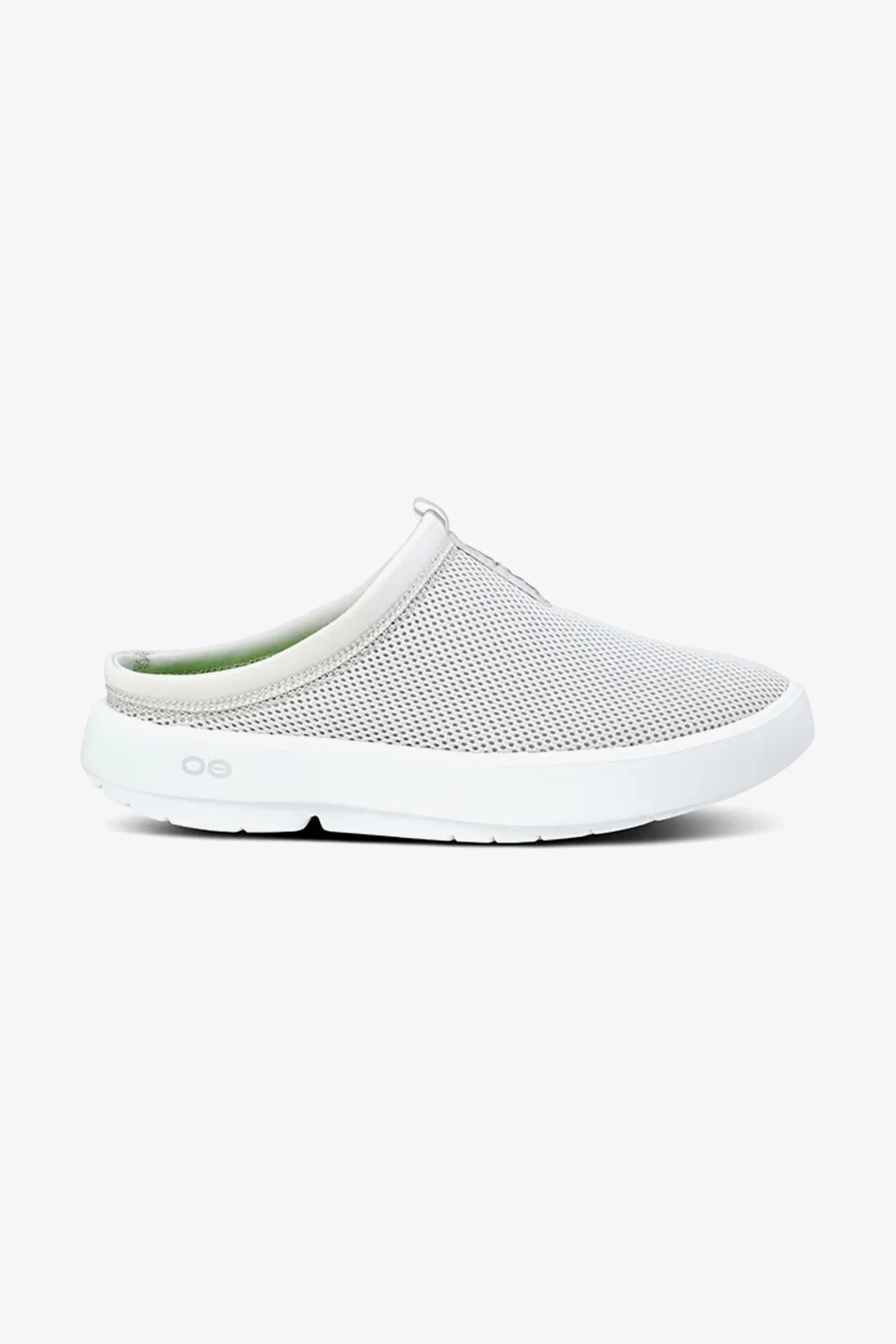 OOFOS WOMEN OOCOOZIE SPORT MULE - WHITE GREY - Sole Therapy