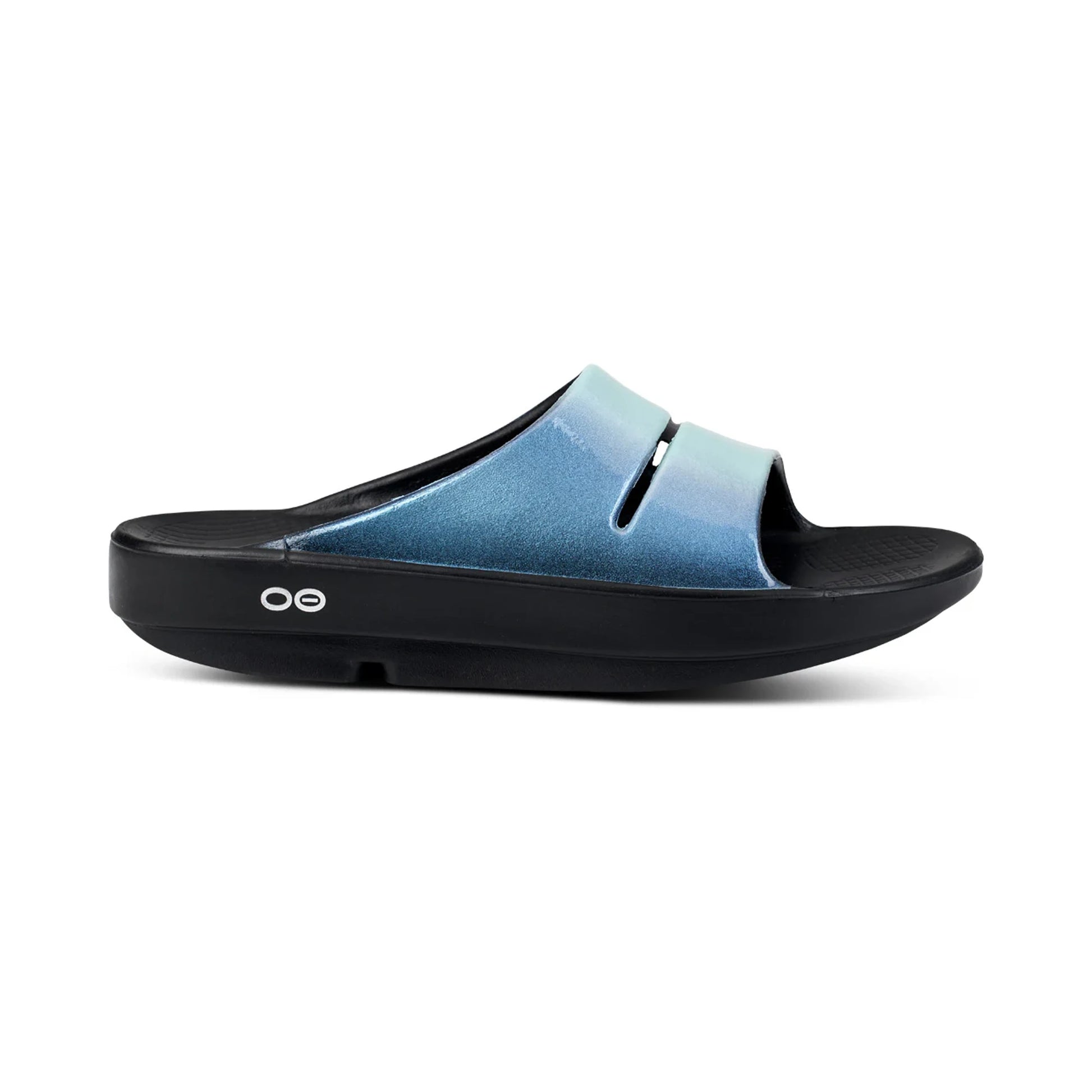 OOFOS WOMEN'S OOAHH LUXE SLIDE SANDAL-ATLANTIS - Sole Therapy