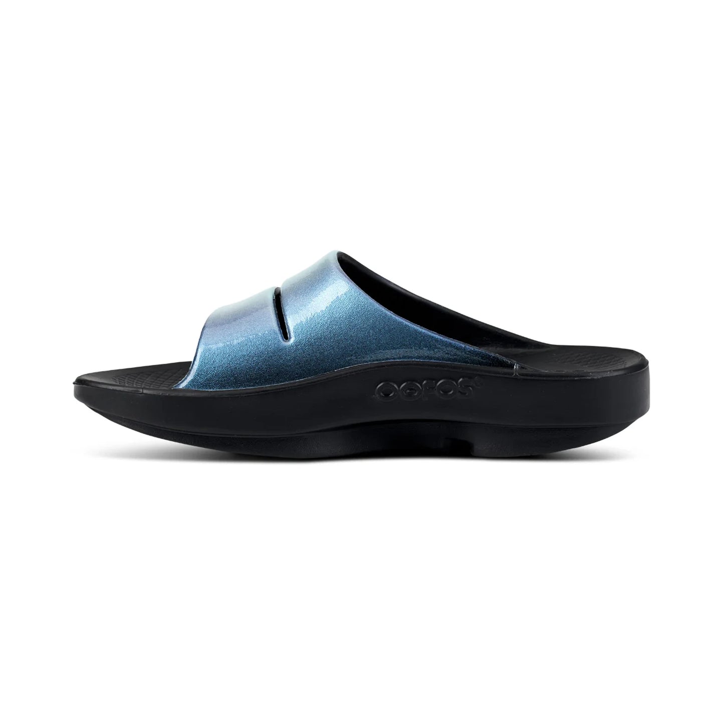 OOFOS WOMEN'S OOAHH LUXE SLIDE SANDAL-ATLANTIS - Sole Therapy