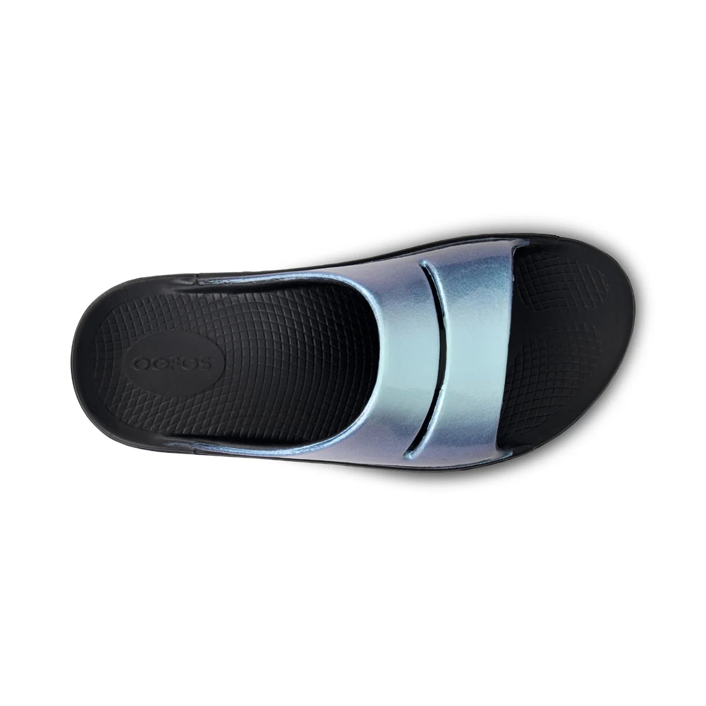 OOFOS WOMEN'S OOAHH LUXE SLIDE SANDAL-ATLANTIS - Sole Therapy