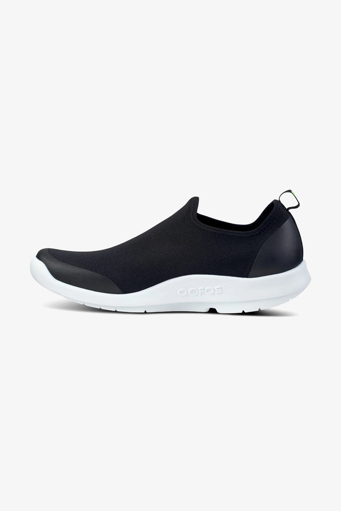 OOFOS MEN'S OOMG SPORT LOW SHOES - WHITE BLACK - Seventy7