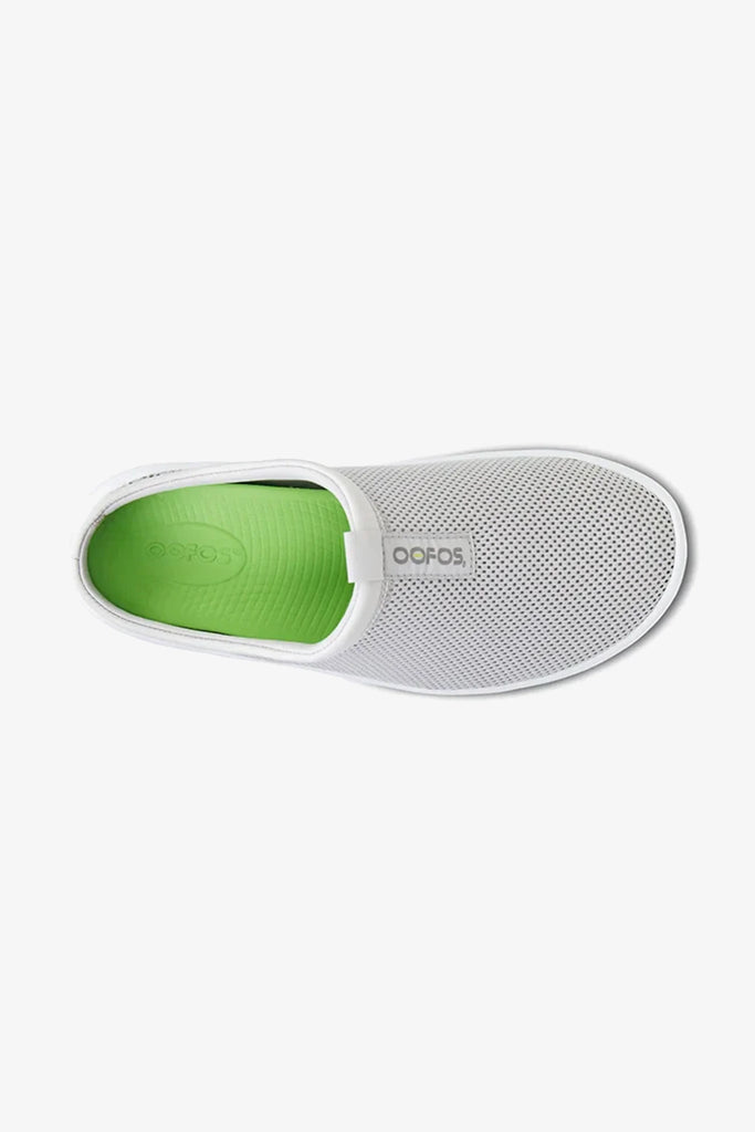 OOFOS WOMEN OOCOOZIE SPORT MULE - WHITE GREY - Seventy7