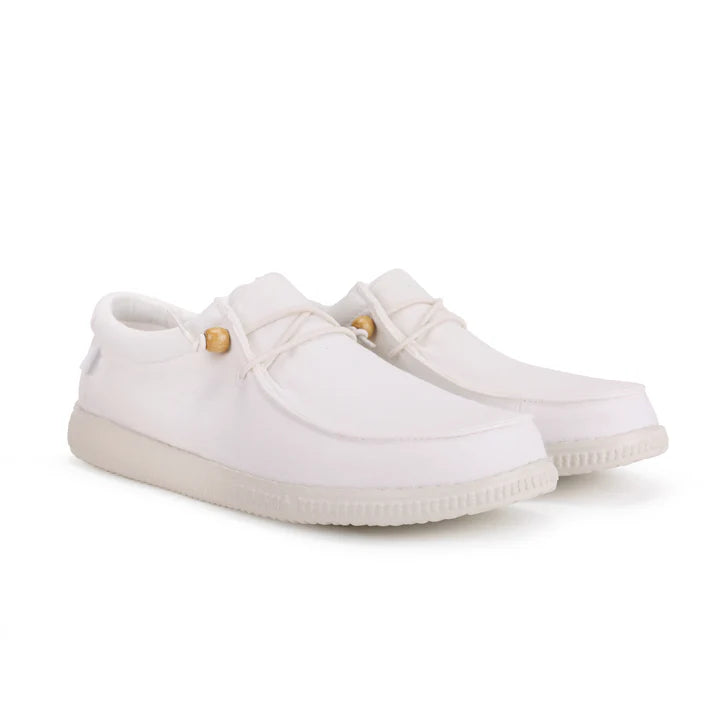 PITAS WOMEN ULTRALIGHT CANVAS WALLY- BLANCO - Sole Therapy
